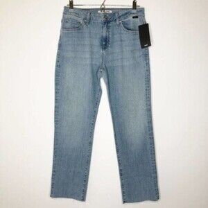 MAVI Niki Raw Hem Straight Crop Jeans